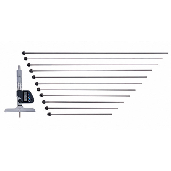 MITUTOYO MICROMETER DEPTH INTER ROD 0-12" .0001"/0.001MM